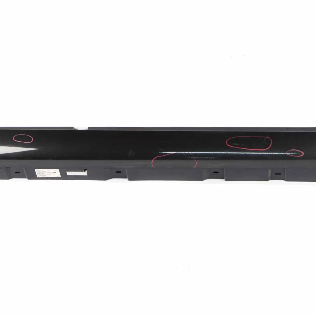 BMW F01 Side Skirt Door Sill Cover Panel Right O/S Black Sapphire Metallic - 475