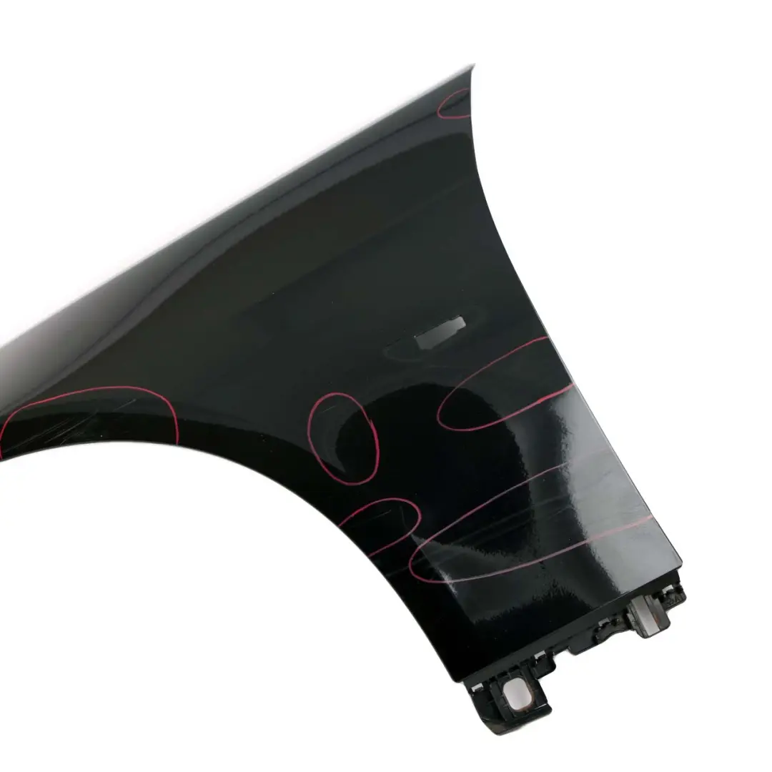 BMW 3 E92 Coupe Side Panel Fender Wing Front Left N/S Schwarz 2 Black - 668