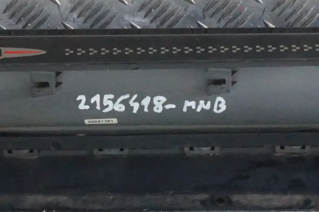 Right Door O/S Sill Skirt Side Trim Midnight Black BMW MINI Cooper R56 R57 JCW - SKU 2156418-MNB - Part number 2156418