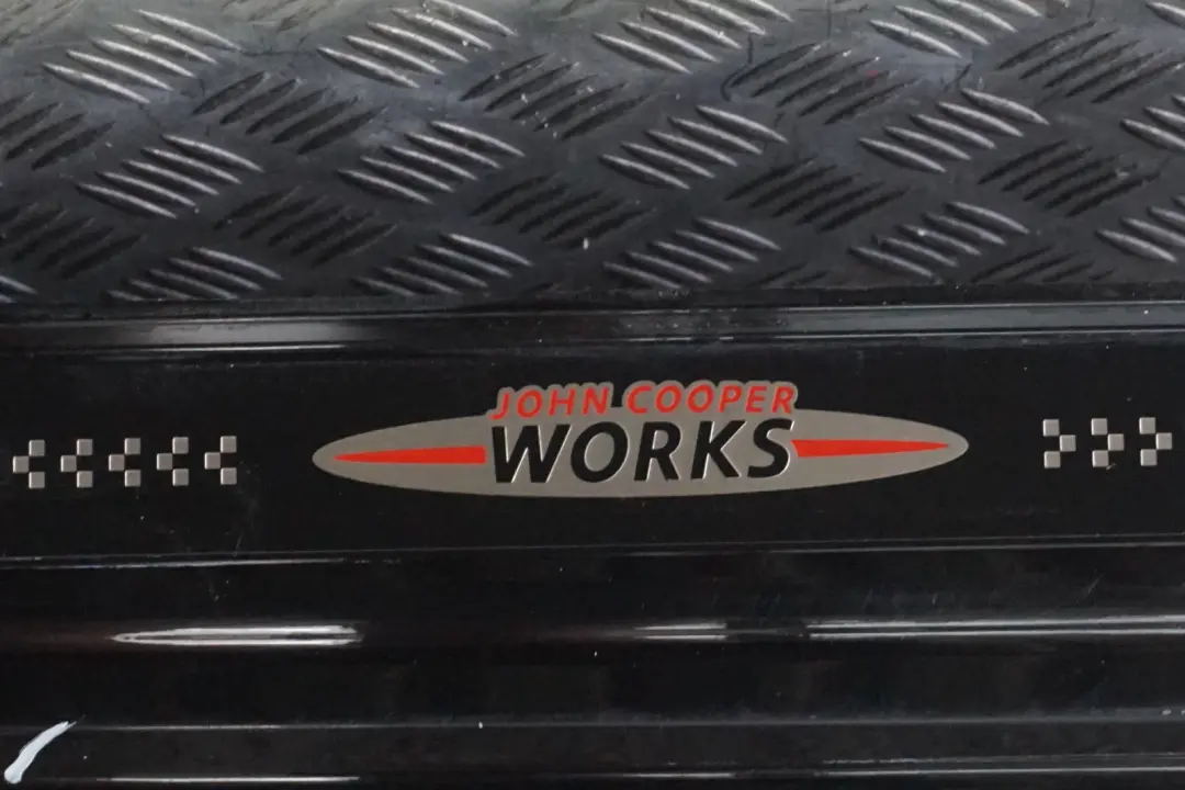 Right Door O/S Sill Skirt Side Trim Midnight Black BMW MINI Cooper R56 R57 JCW - SKU 2156418-MNB - Part number 2156418