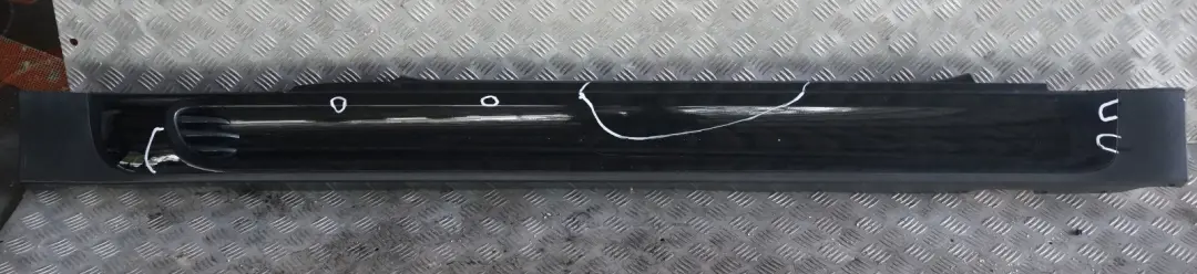 Right Door O/S Sill Skirt Side Trim Midnight Black BMW MINI Cooper R56 R57 JCW - SKU 2156418-MNB - Part number 2156418