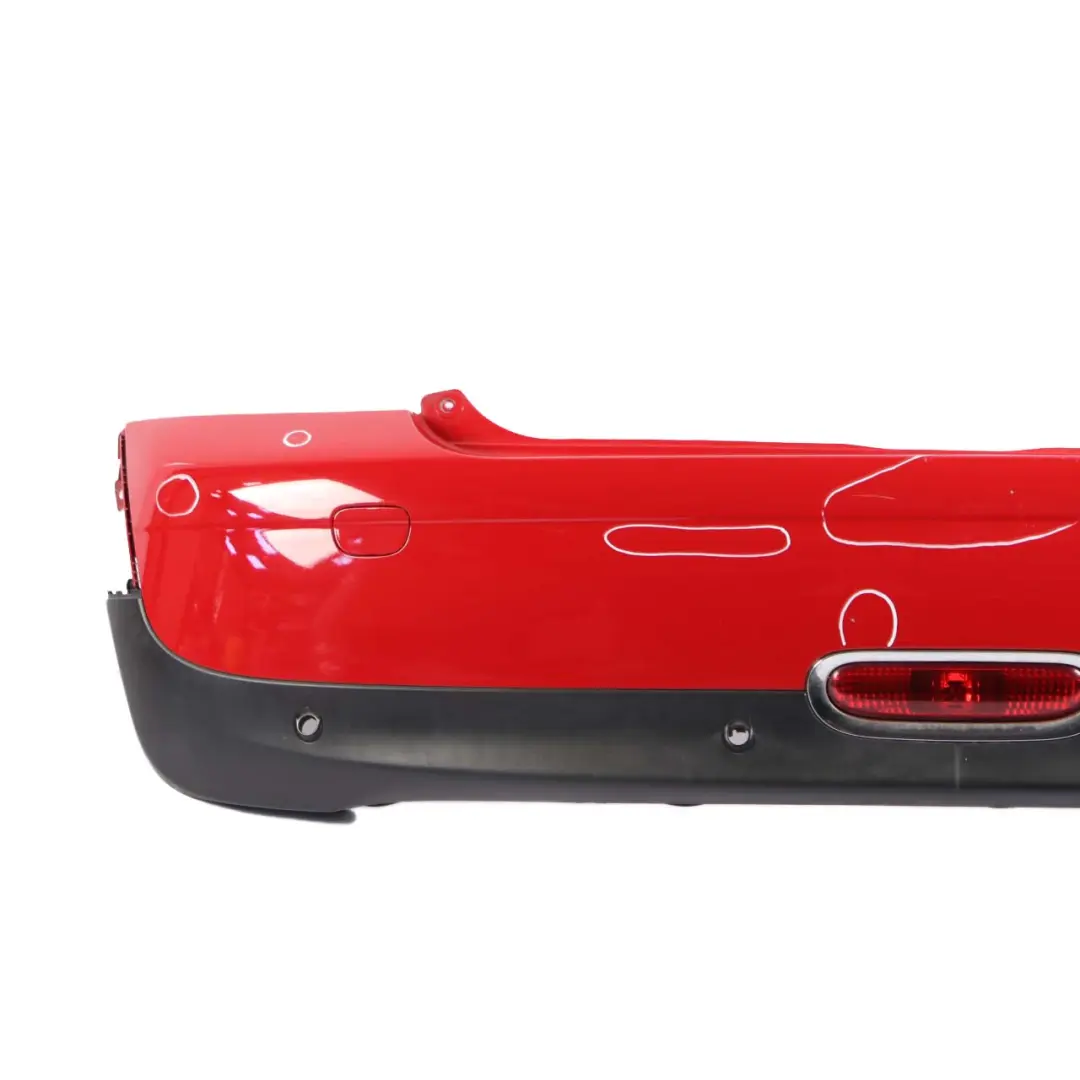 Mini R57 Cabrio Bumper Rear Trim Panel Cover PDC Chili Red - 851