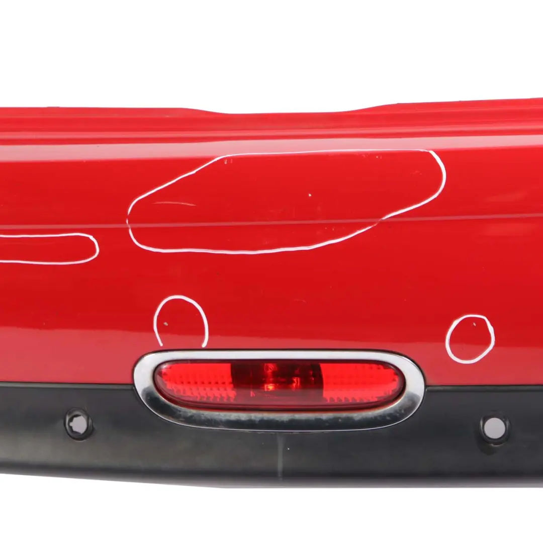 Mini R57 Cabrio Bumper Rear Trim Panel Cover PDC Chili Red - 851