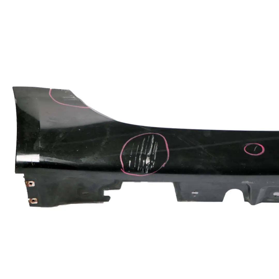 BMW F07 GT Side Skirt Door Sill Panel Right O/S Black Sapphire Metallic - 475