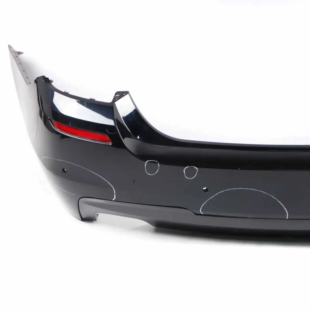 BMW F10 Rear Bumper Panel M Sport PDC Covering Carbon Black Metallic - 416