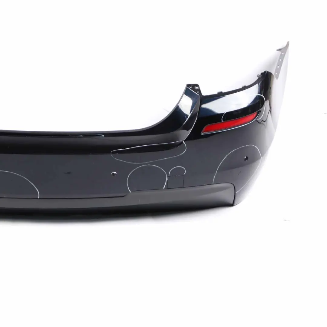 BMW F10 Rear Bumper Panel M Sport PDC Covering Carbon Black Metallic - 416