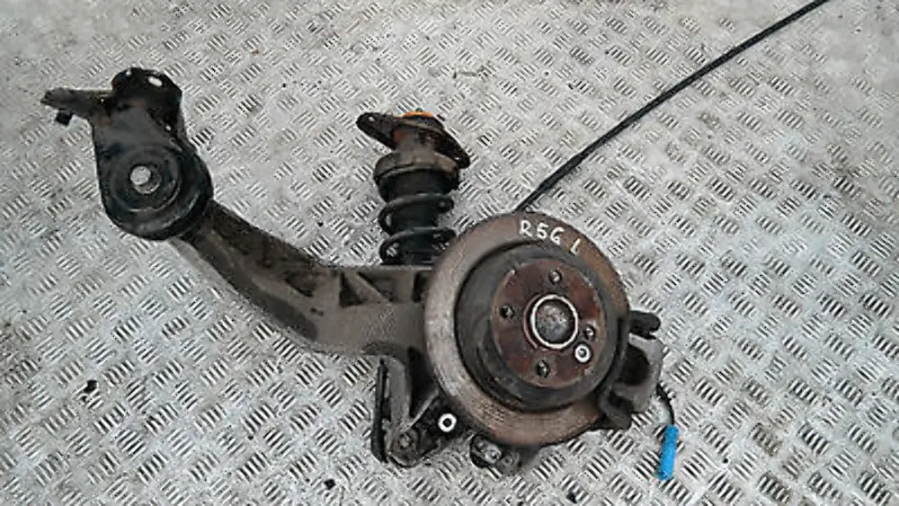 BMW Mini R56 One Coupé N12 REAR LEFT SPRING STRUT LEG BRAKE SUSPENSION HUB N/S