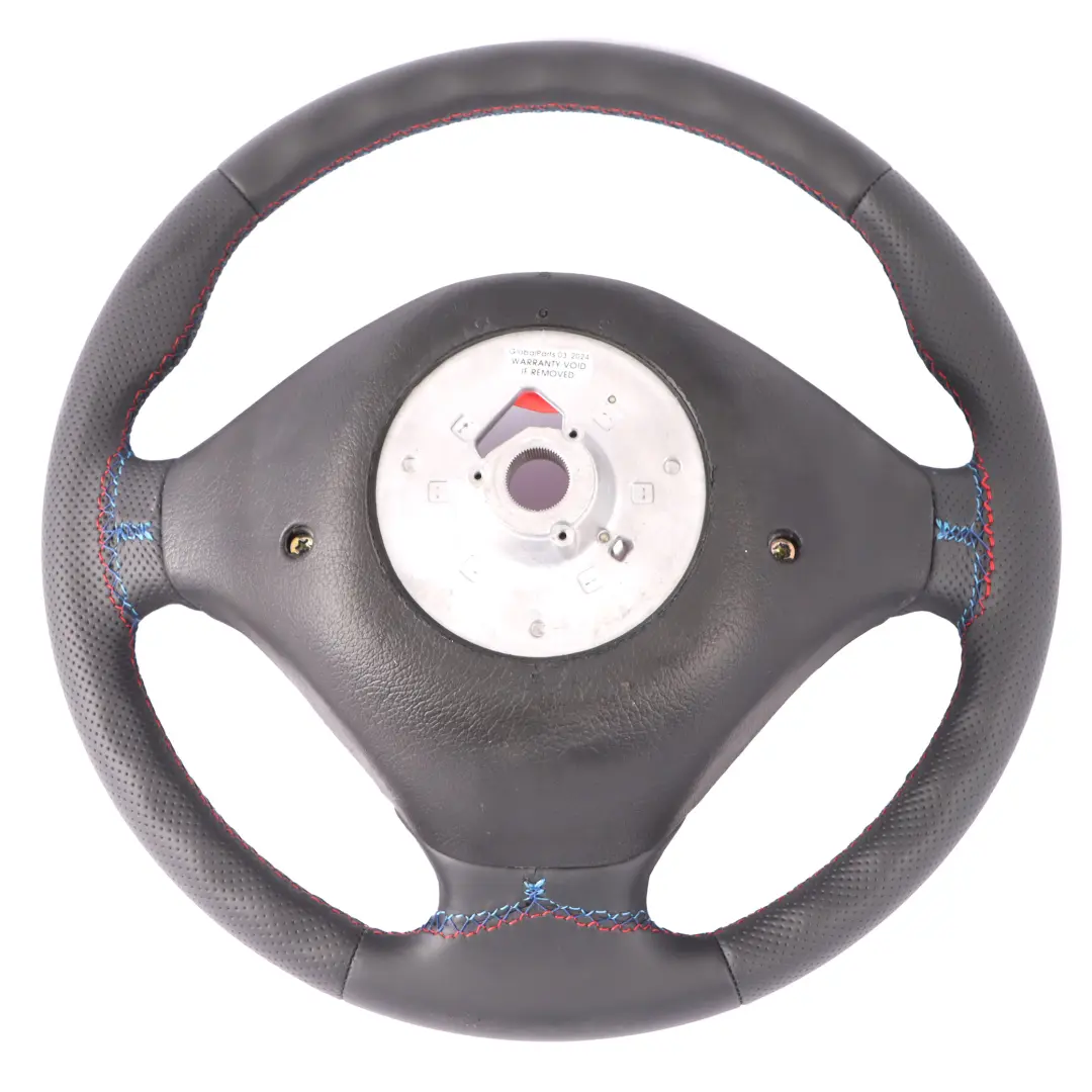 BMW E39 E38 NEW Black Leather M Sport Steering Wheel Tricolored 2228670