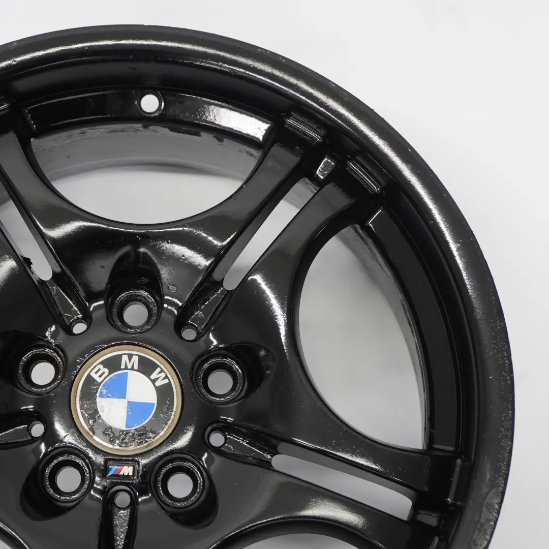 BMW E46 Hinterrad Schwarz Felge 17" M Doppel speiche 68 8,5J ET:50 2229135