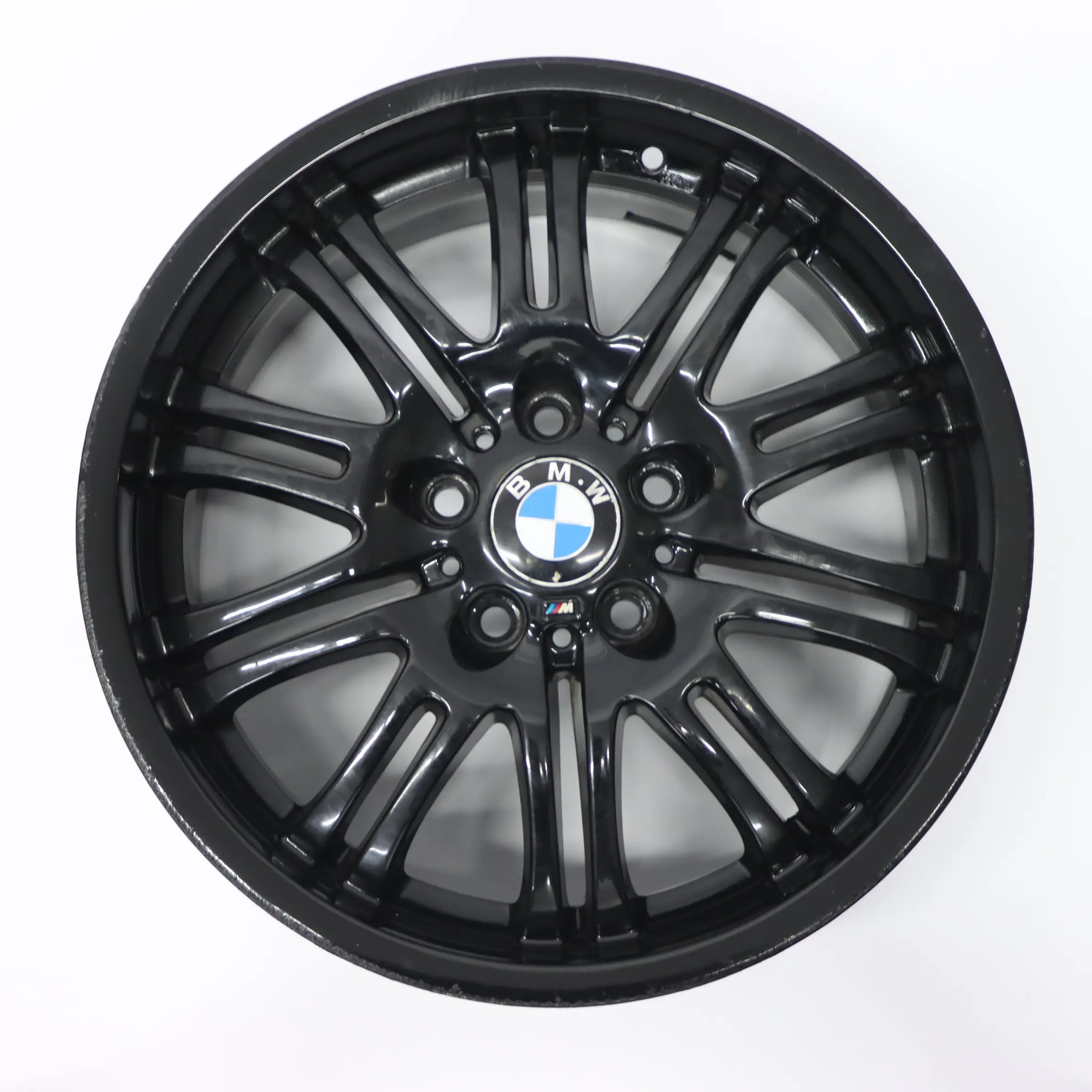 BMW E46 M3 Black Front Alloy Wheel 18" 8J ET:47 M Double Spoke 67 2229950