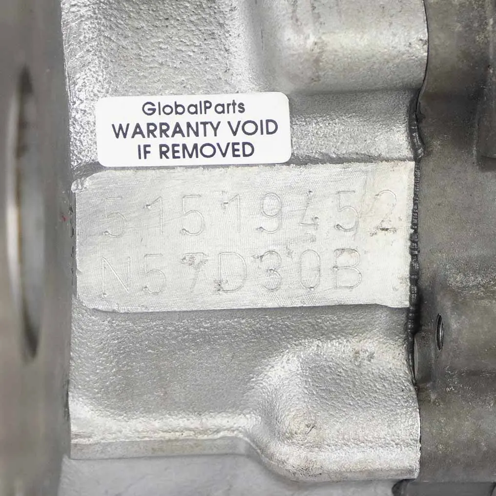 BMW F10 F11 535d F12 640d Bare Engine N57D30B N57Z WARRANTY