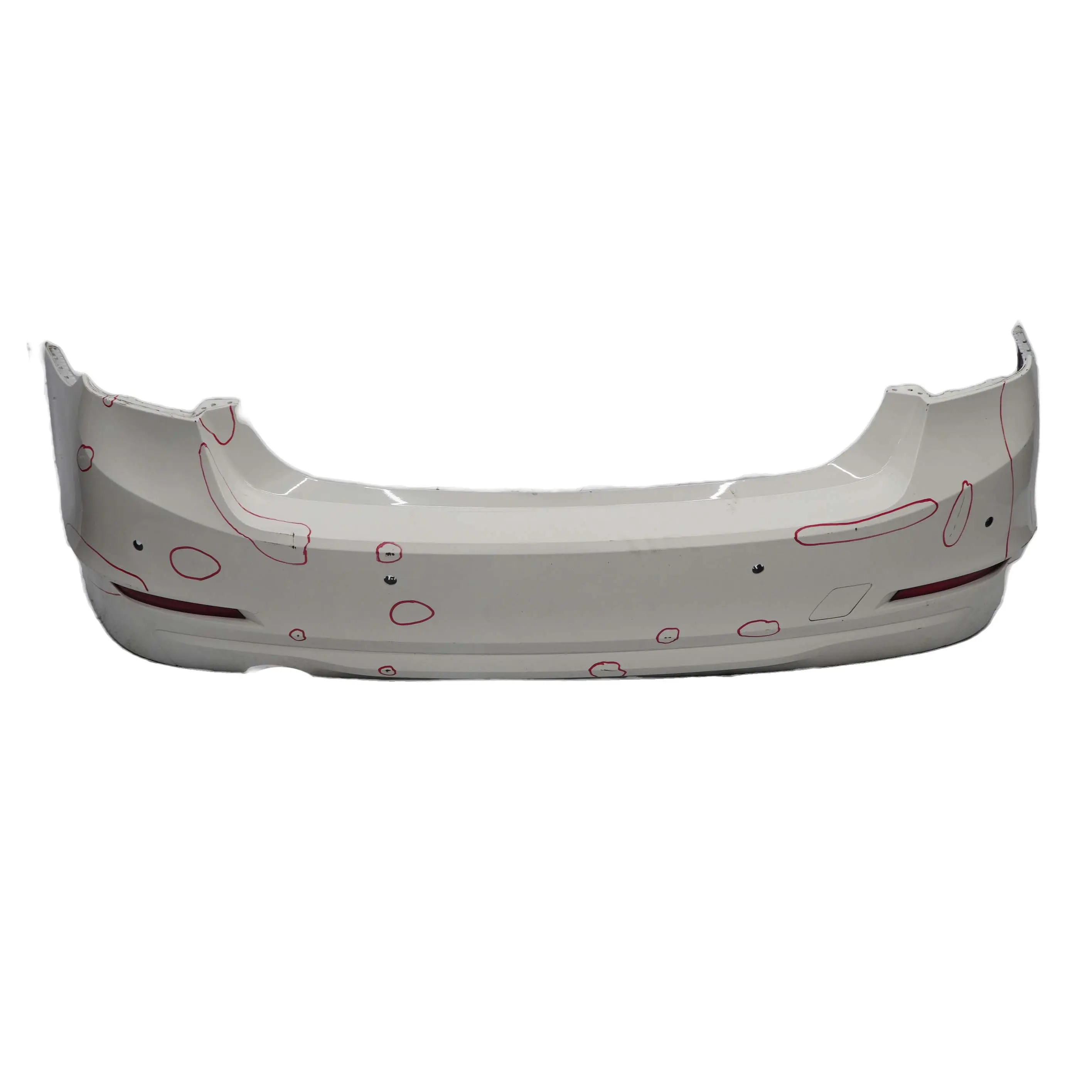 BMW F30 Bumper Rear Trim Panel PDC Saloon Alpinweiss Alpine White - 300