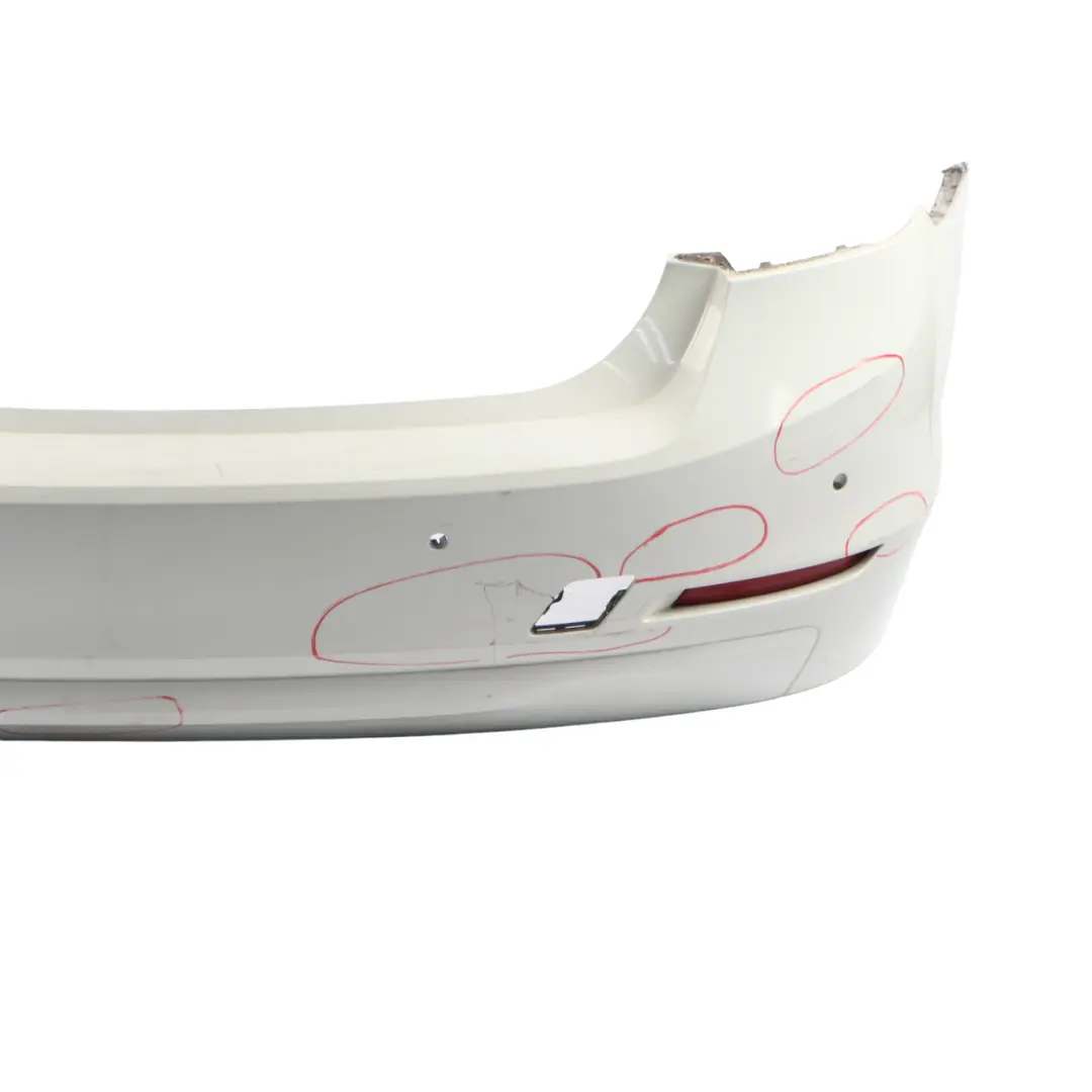 Rear Bumper BMW F30 Saloon Trim Panel PDC Alpinweiss Alpine White - 300