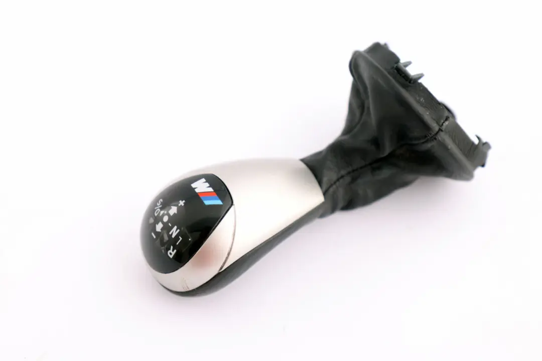 BMW 5 6 Series 1 E60 E61N E63 Leather Ring Gear Shift Knob Lever Grip 2282750