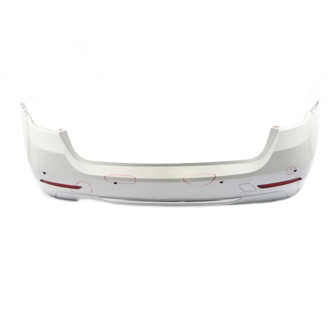 BMW F31 Touring Rear Bumper Trim Panel PDC Mineralweiss White Metallic - A96