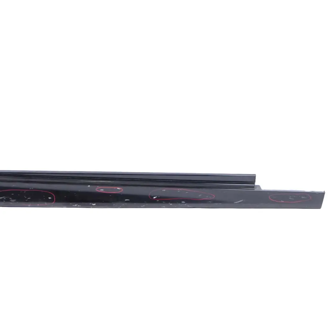 BMW 5 F10 F11 M Sport Door Sill Cover Skirt Panel Right O/S Carbon Black - 416