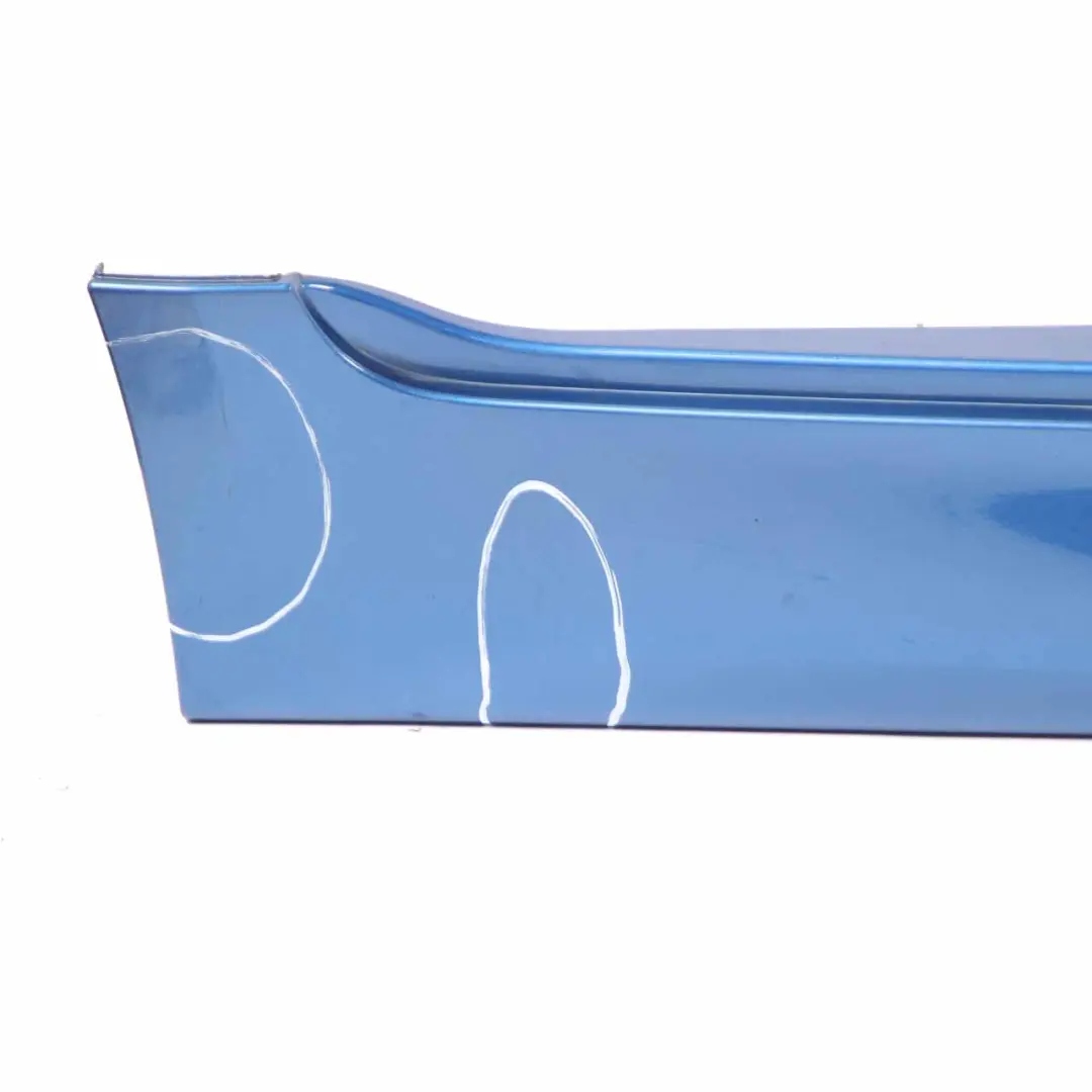 BMW F10 Side Skirt M5 M Sport Door Sill Cover Right O/S Monte Carlo Blue - B05