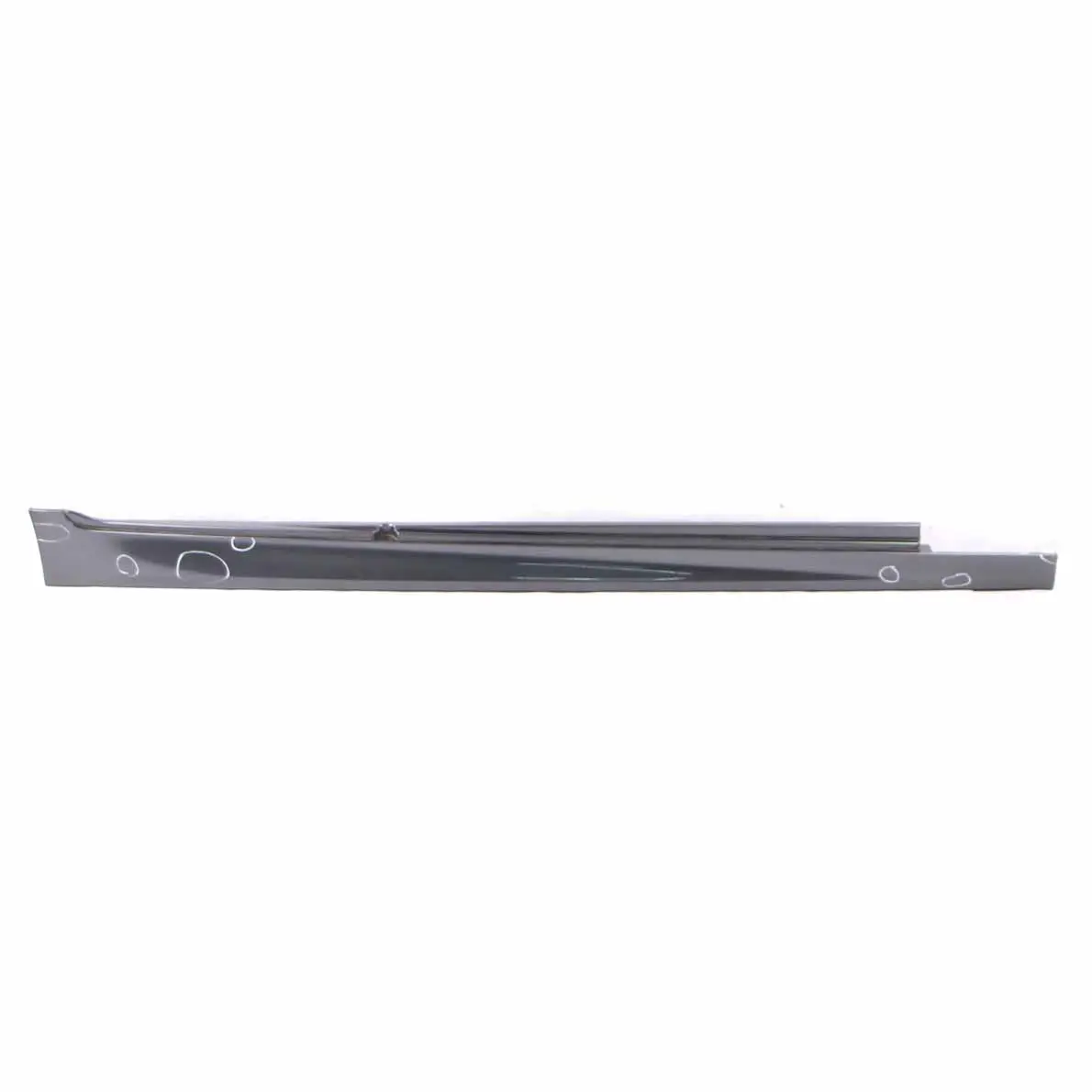 BMW F10 Side Skirt M5 M Sport Door Sill Cover Right O/S Mineralgrau Grey - B39