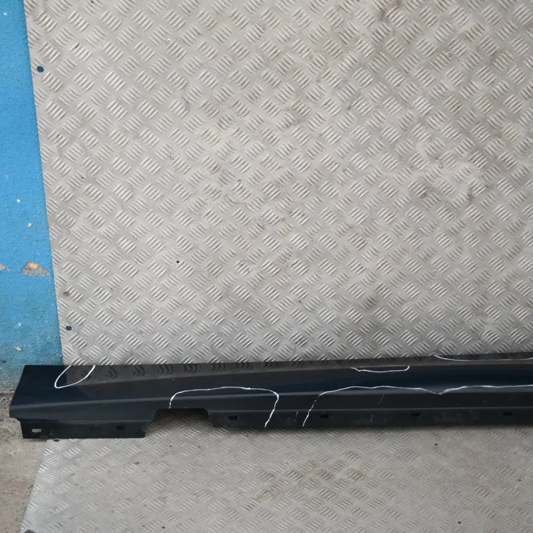 BMW 1 er 6 E87 LCI Schwellerleiste Blende Schweller links Monacoblau Blau A35