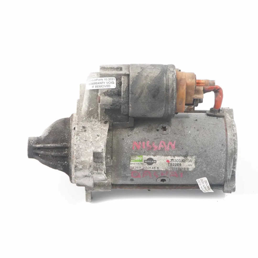 Motor de arranque Nissan Qashqai Diesel Actuador Motor de arranque 23300JG70A