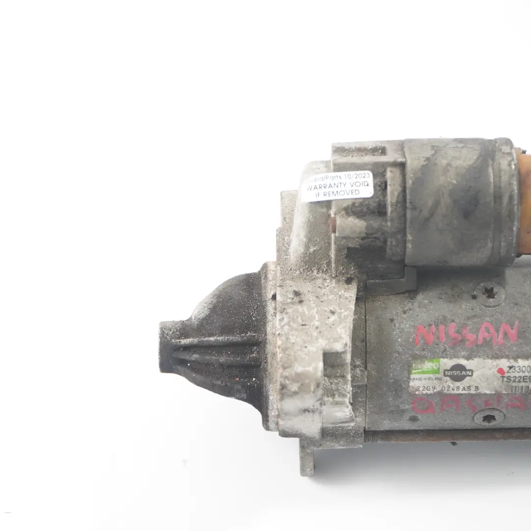 Motor de arranque Nissan Qashqai Diesel Actuador Motor de arranque 23300JG70A