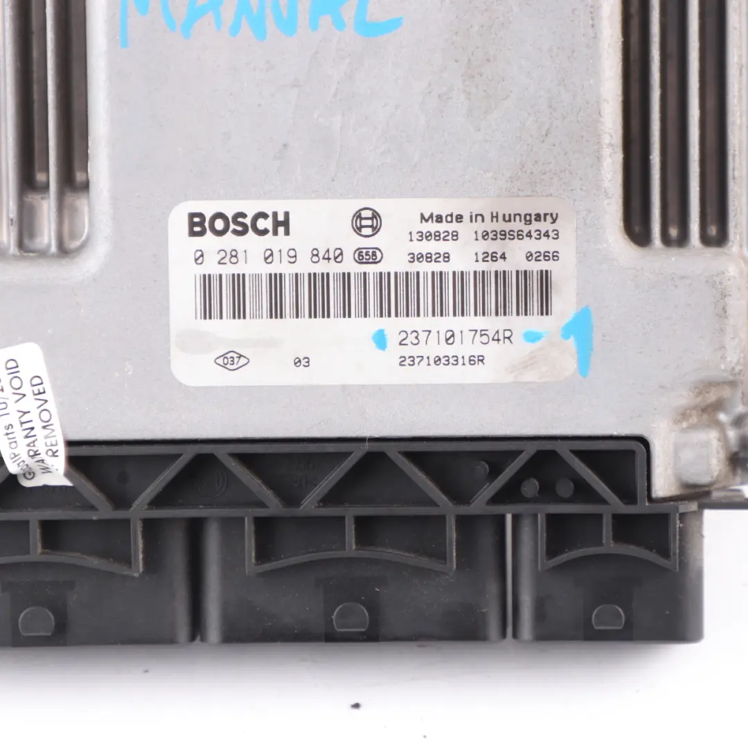 Renault Trafic 2 Vauxhall Vivaro M9R 2.0 DCI Engine Control Unit ECU 237101754R