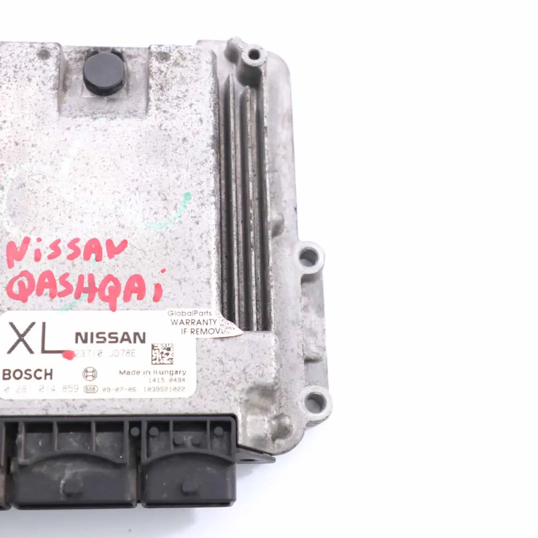 Nissan Quashqai M9R Diesel Motor Control ECU Caja cambios manual 23710 JD78E