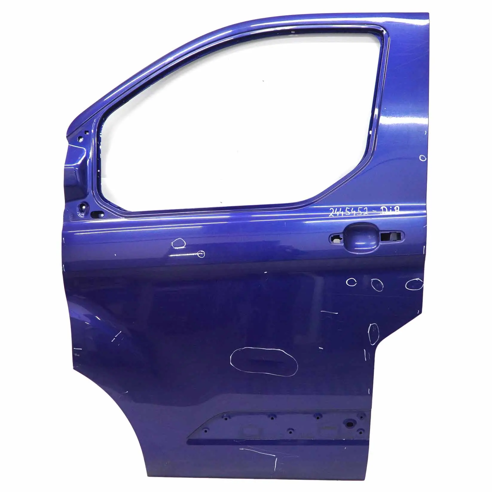 Ford Transit Mk8 Front Door Left N/S Door Cover Shell Deep Impact Blue - J4