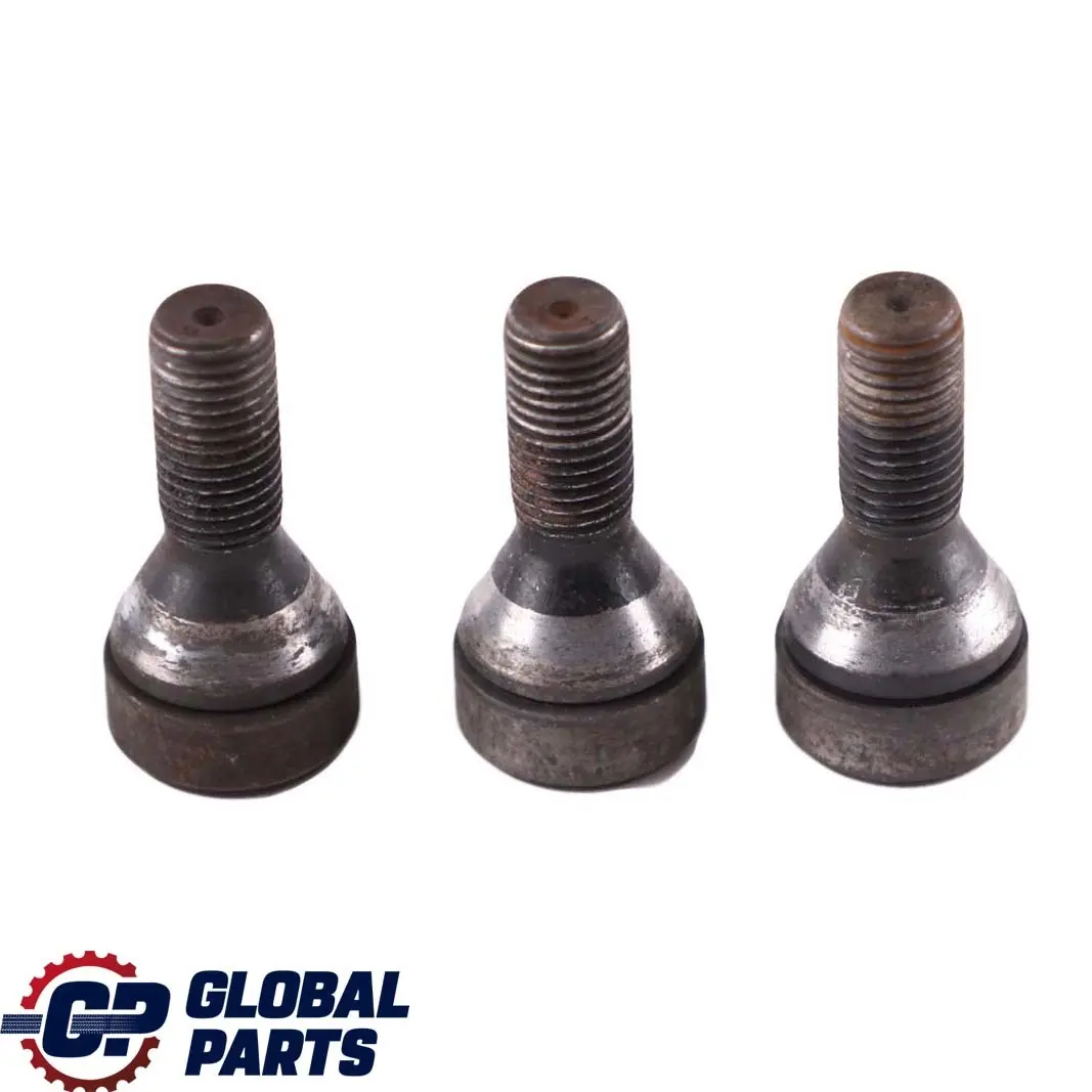 BMW X1 E60 E84 E87 E90 Juego Cuatro Tornillo Rueda Negro Adaptador Seguridad