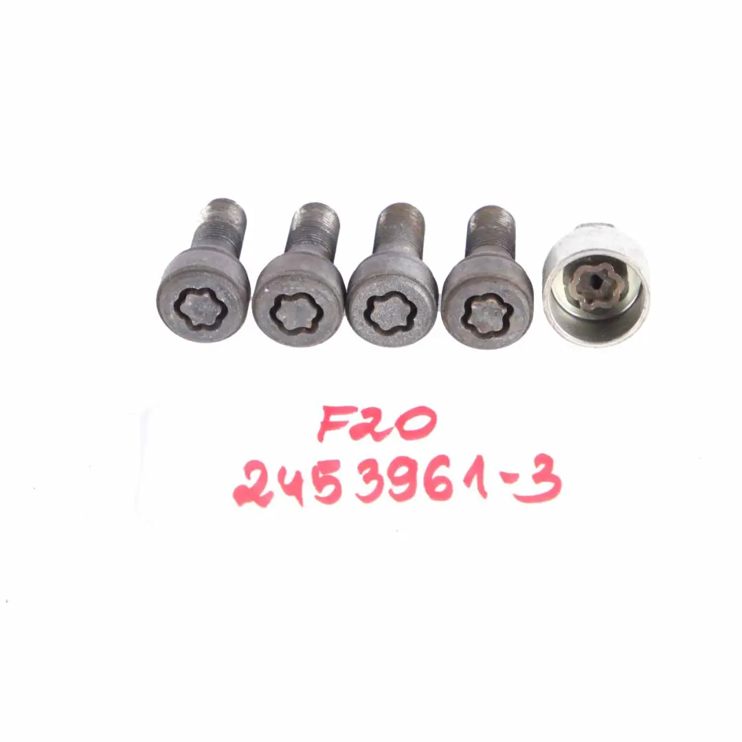 Security Bolt BMW F20 F21 F30 F31 F33 Set Locking Wheel Locks Nut 2453961