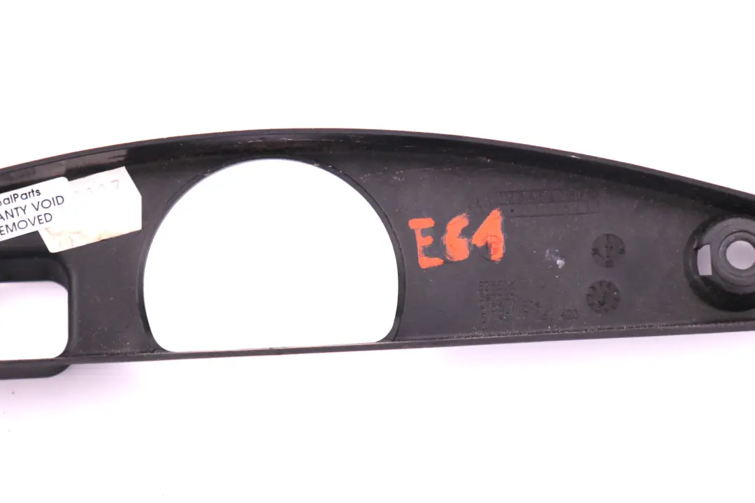 BMW 5 Series E61 LCI Upper Wiper Linkage Cover Black 2456299