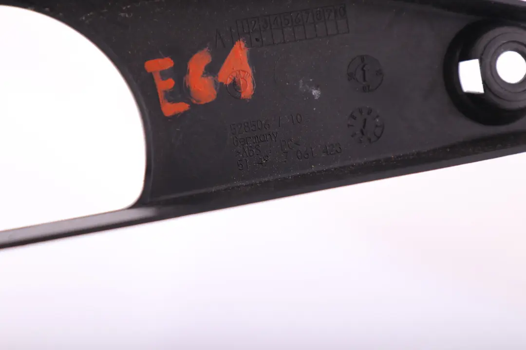 BMW 5 Series E61 LCI Upper Wiper Linkage Cover Black 2456299