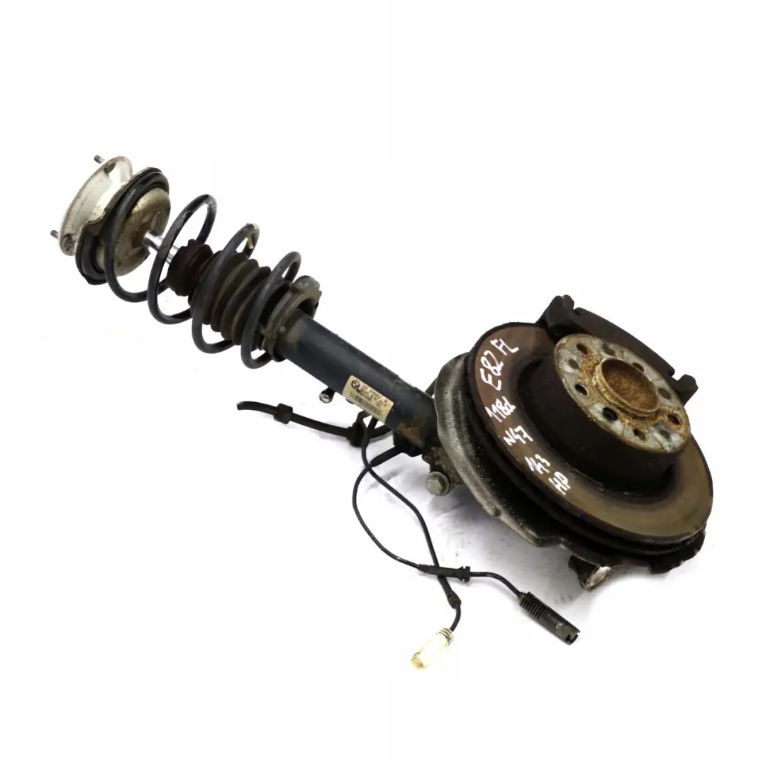 BMW E81 120D Delantero Izquierdo Muelle Strut Freno Suspension Pata Buje Eje