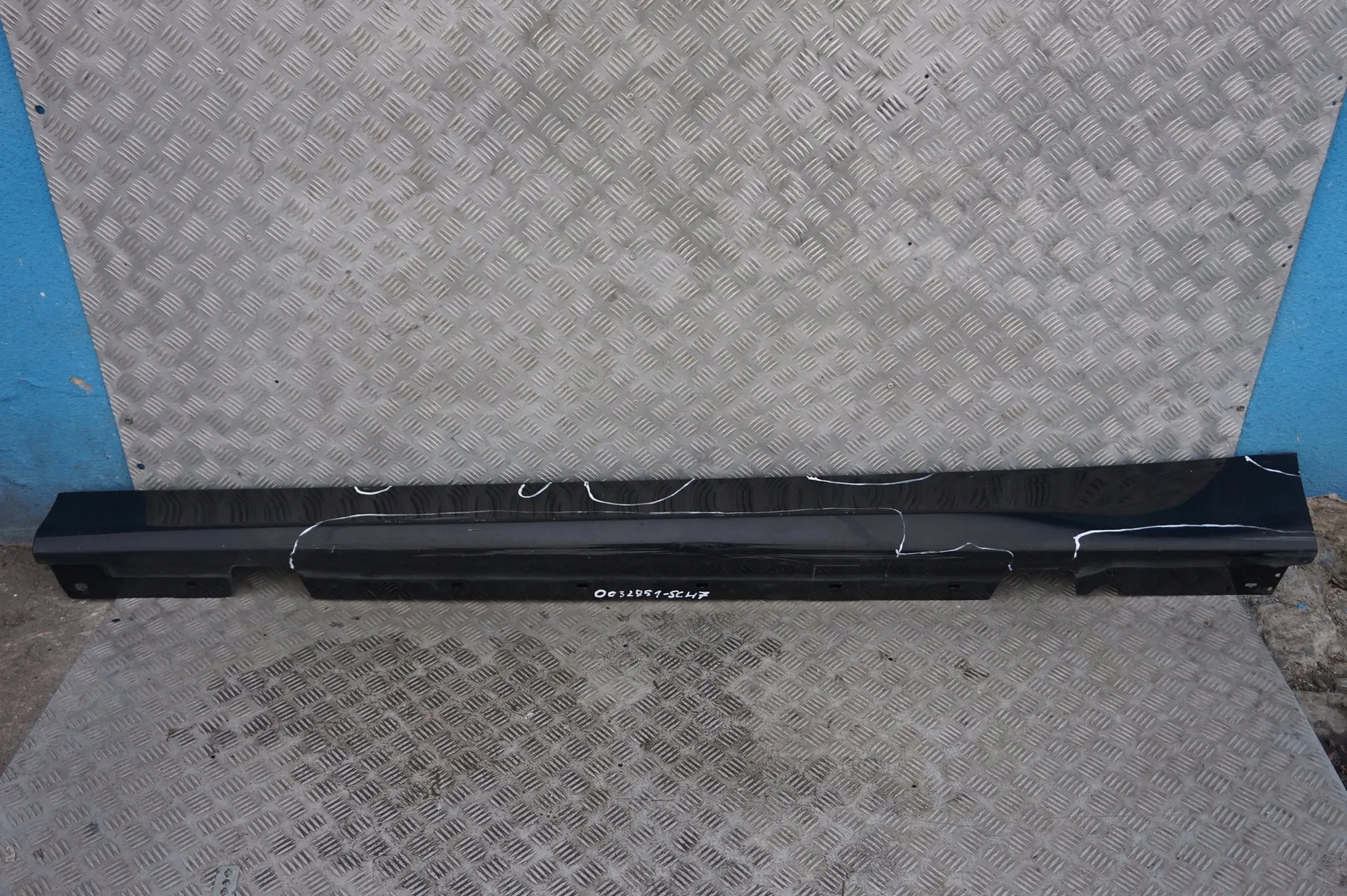 BMW 3 E90 E91 Bas de Porte Couverture Seuil a Gauche Noir 2