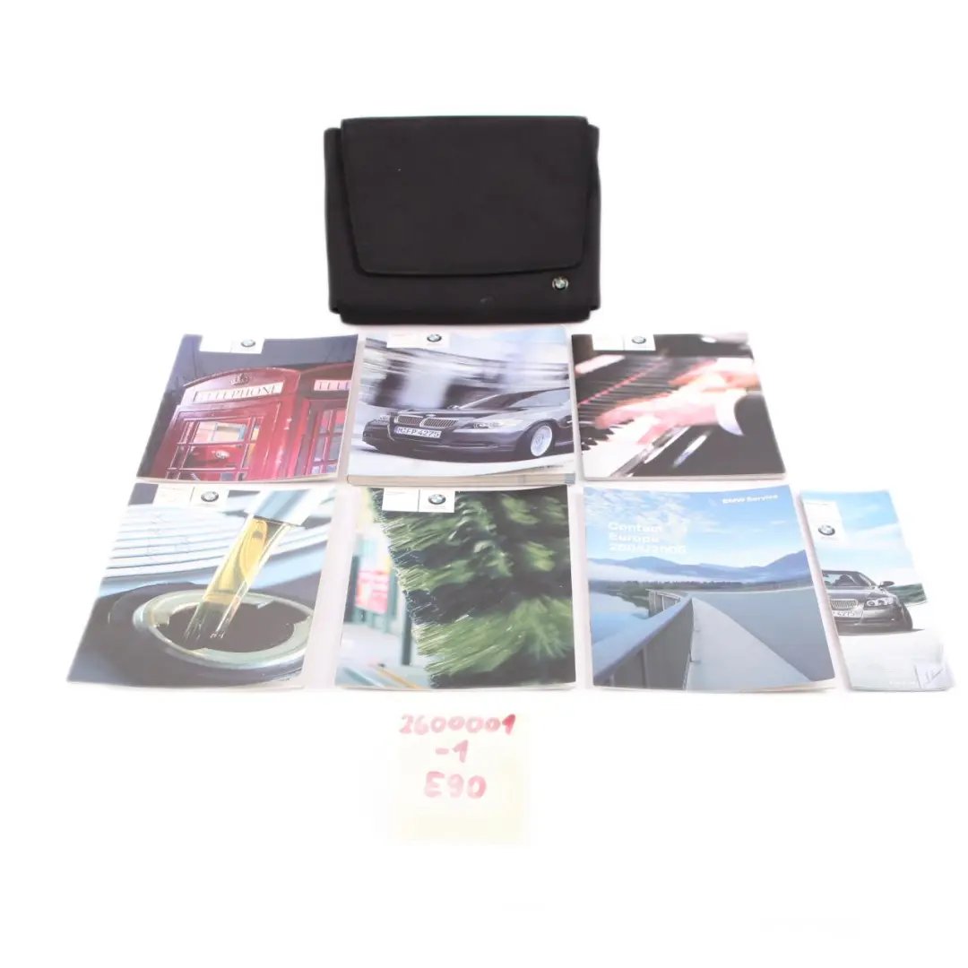 BMW 3 Series E90 E91 Service Booklet Owner's Handbook Pouch Case Wallet Set