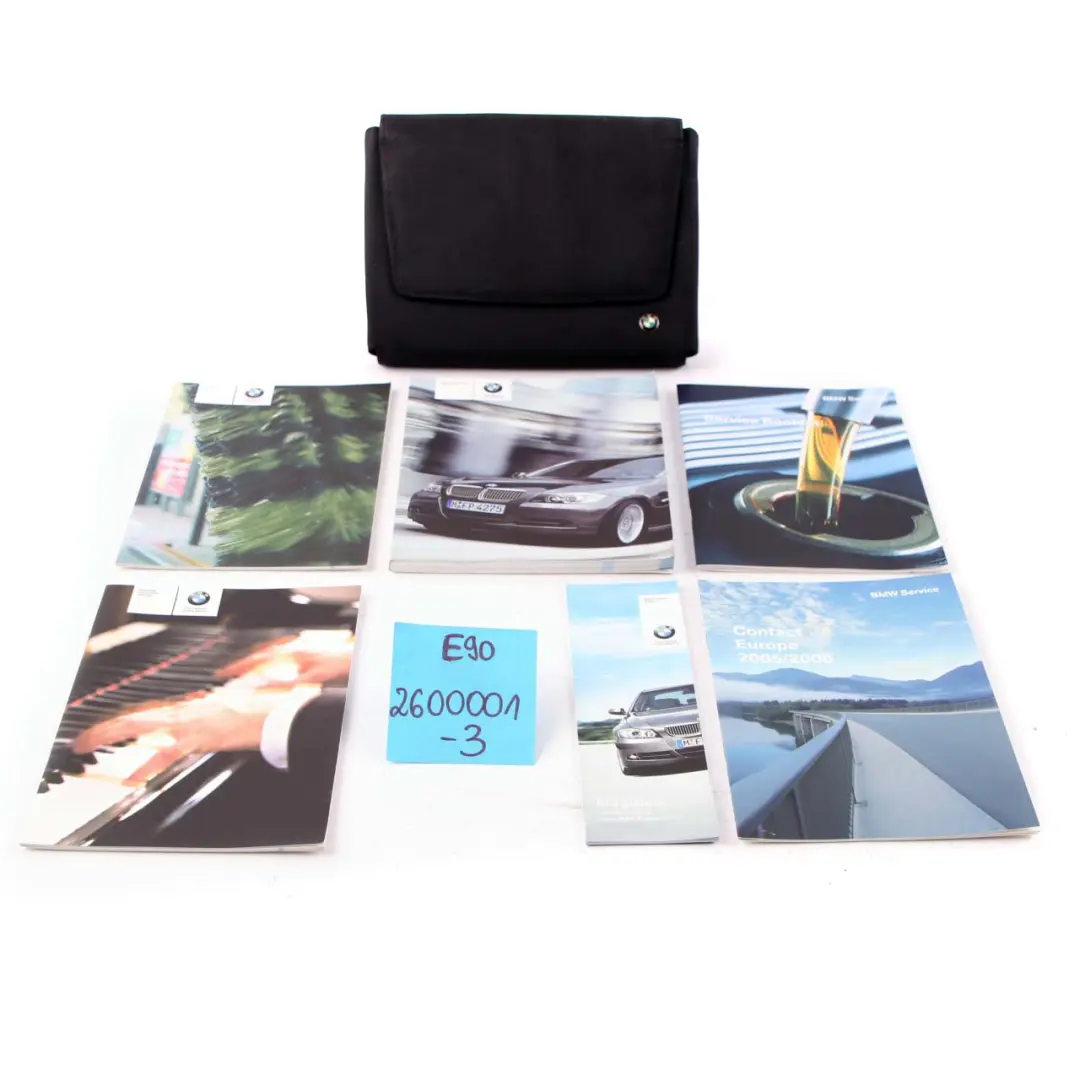 BMW 3 E90 3 Owner's Handbook Radio Instructions Pouch Case Wallet