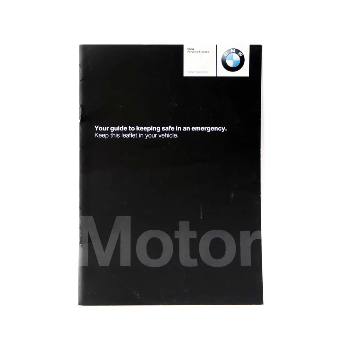 BMW 3 Series E90 E91 Service Booklet Owner's Handbook Pouch Case Wallet