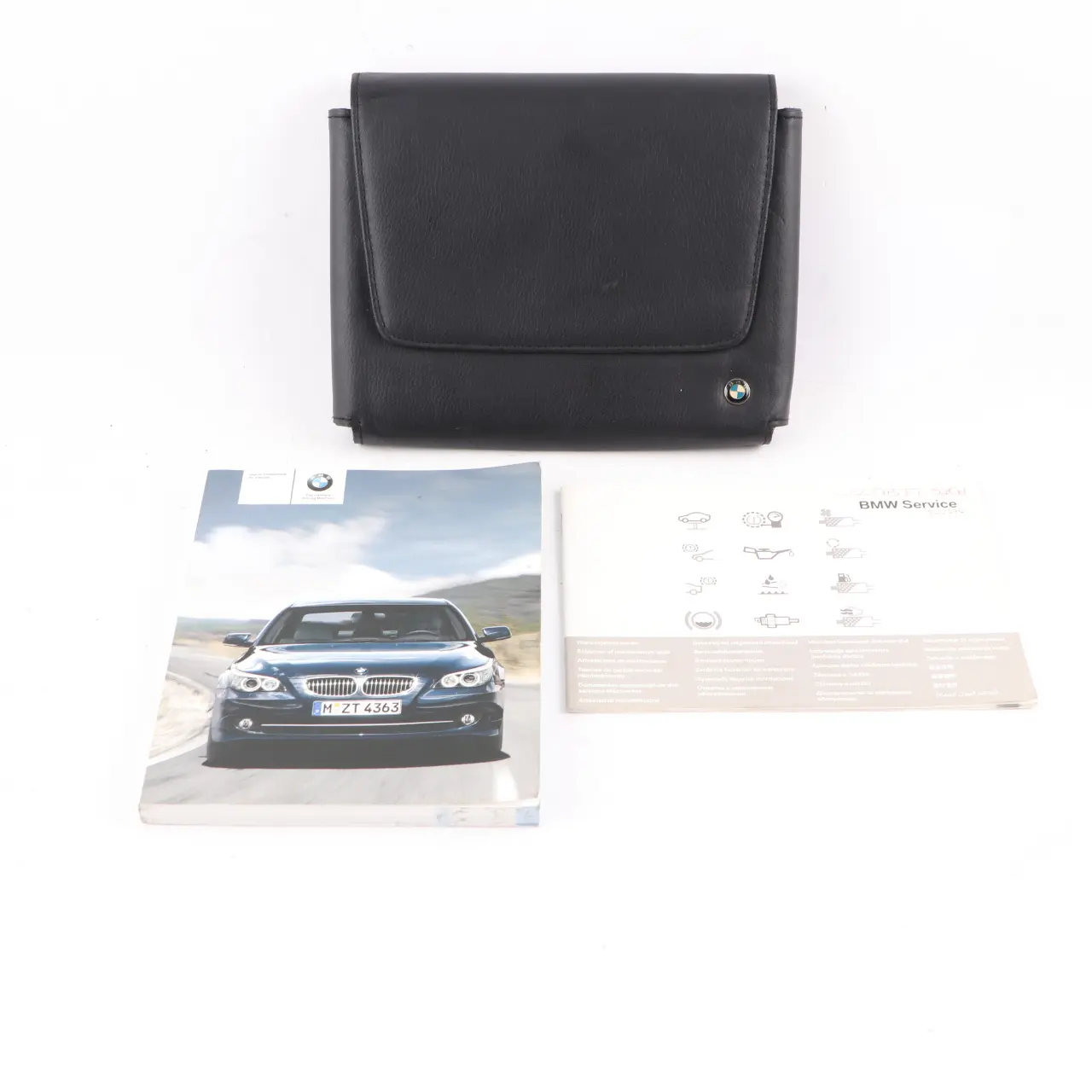 BMW 5 Series E60 E61 LCI Service Booklet Owner's Handbook Case Pouch Wallet