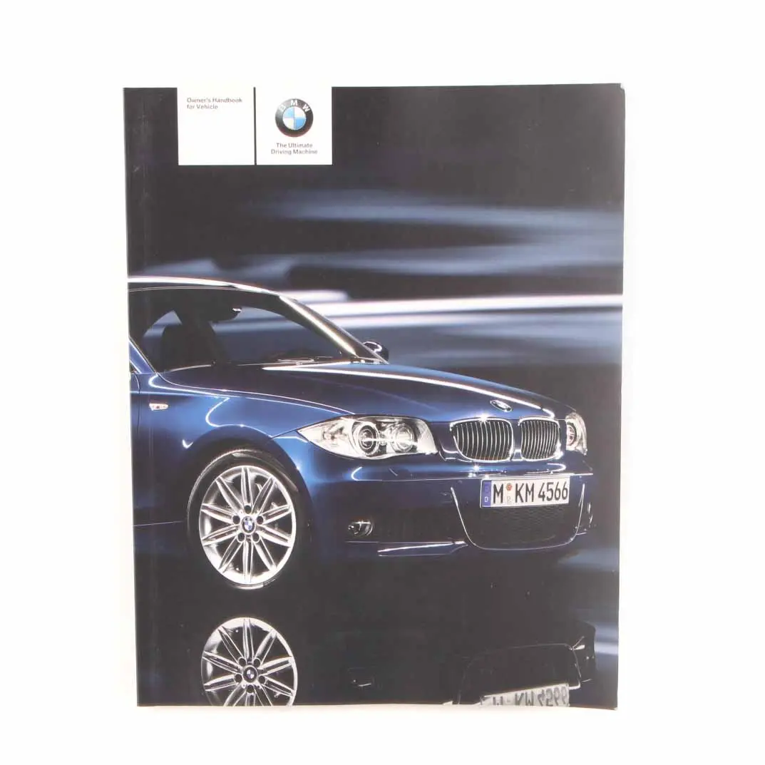 BMW E82 E88 Owner's Handbook Service Booklet Book Pouch Case Wallet 2604063