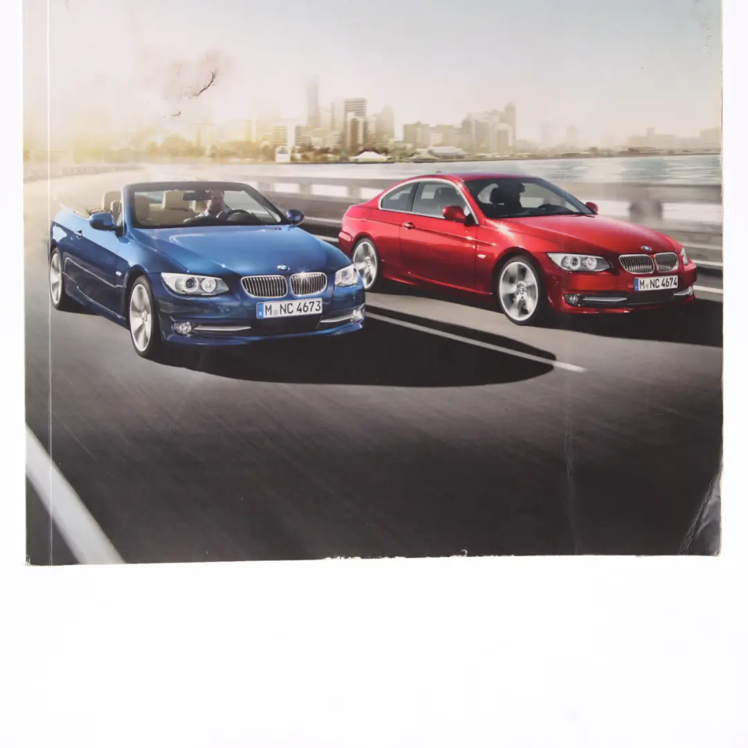 BMW E92 E93 Owner's Handbook Book Slipcase Pouch Case Wallet Set