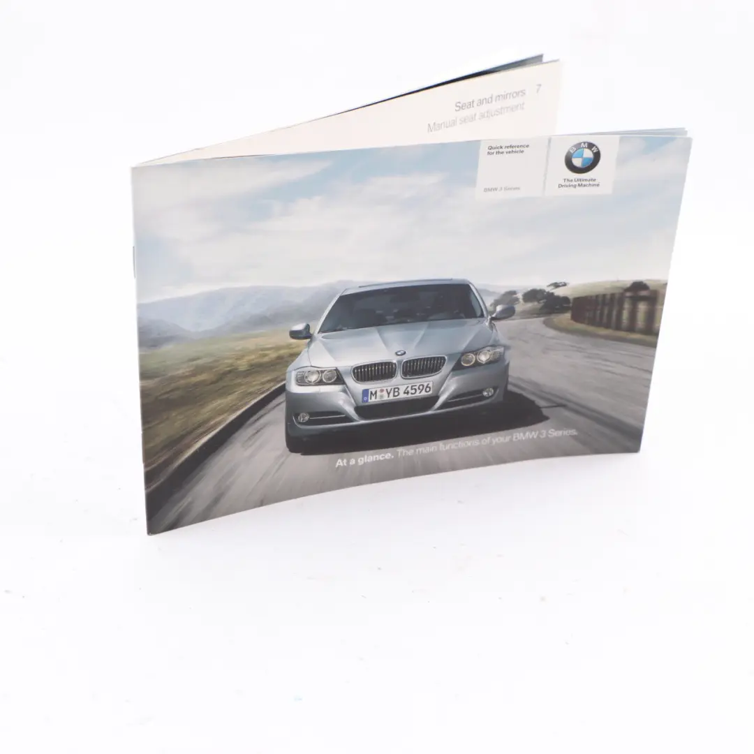 BMW E90 E91 LCI Owner's Handbook Instructions Manual Pouch Case