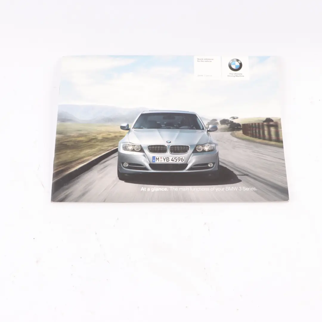 BMW E90 E91 LCI Owner's Handbook Instructions Manual Pouch Case