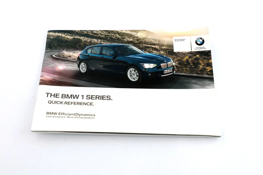 BMW 1 Series F20 Owner's Handbook Instructions iDrive Pouch Case Wallet