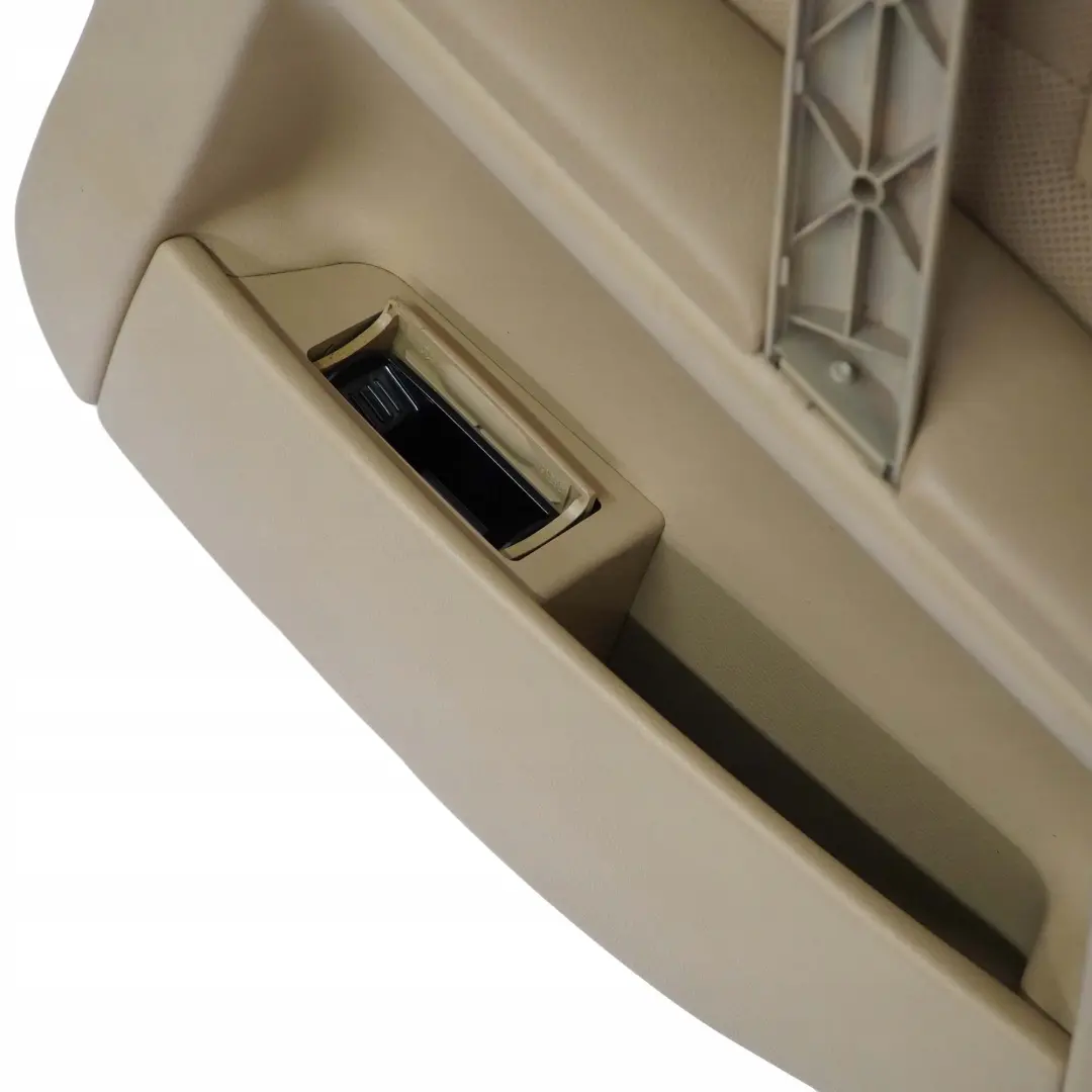 BMW E60 E61 Trasera Derecha Tarjeta De Puerta De cuero Nasca Beige Forro Trim