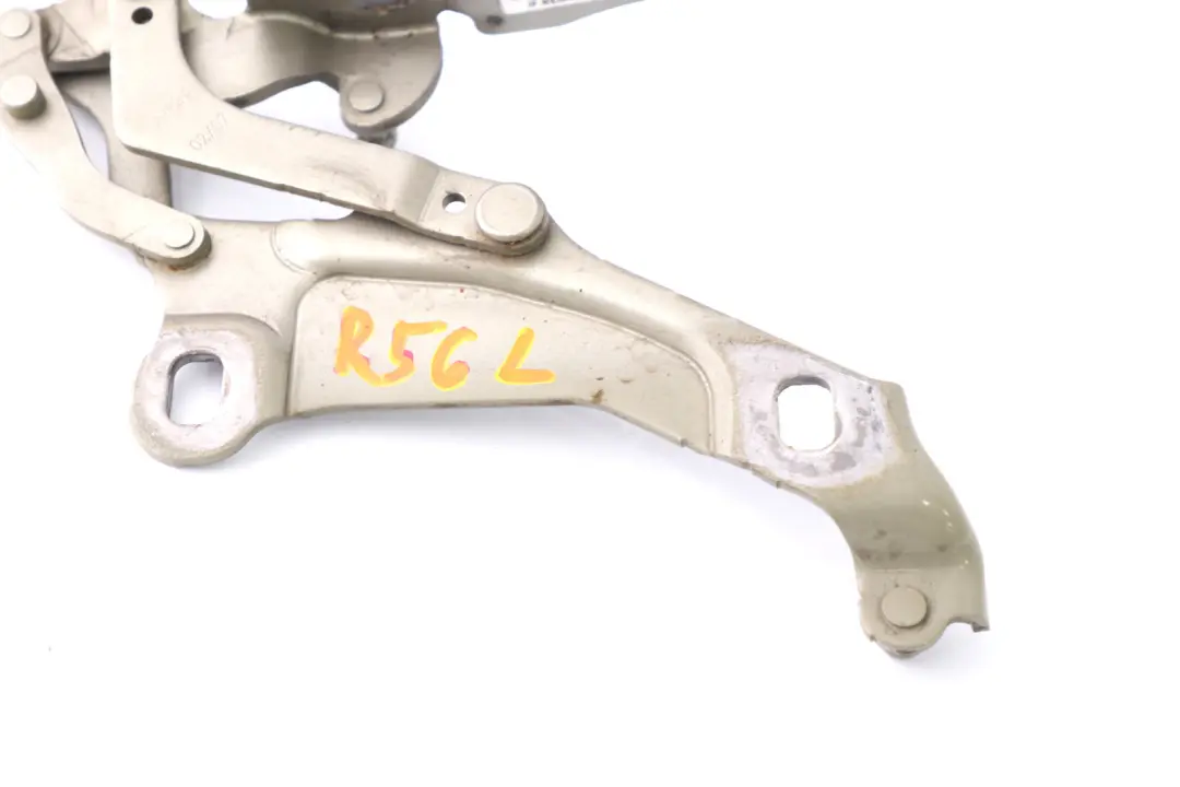 Mini R55 R56 Capo Motor Izquierdo Bisagra Capo Sparkling Silver Metallic 