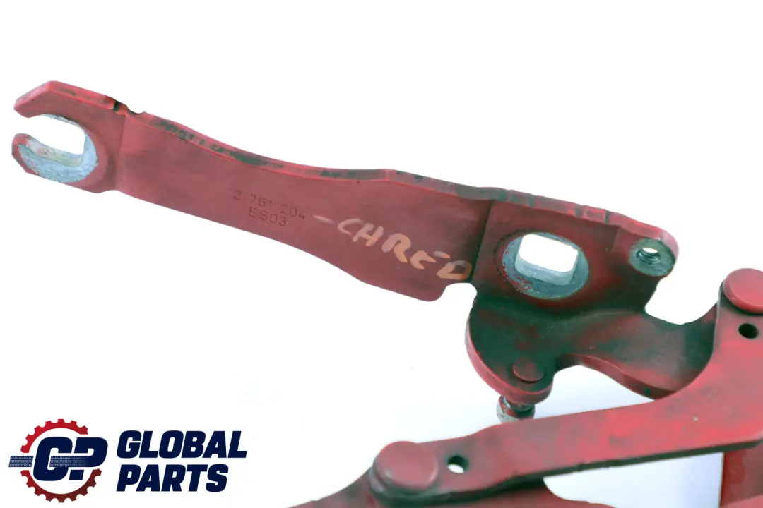 Mini Cooper R55 R56 Motor derecho Capo Bisagra del capo Chili Red 2751204