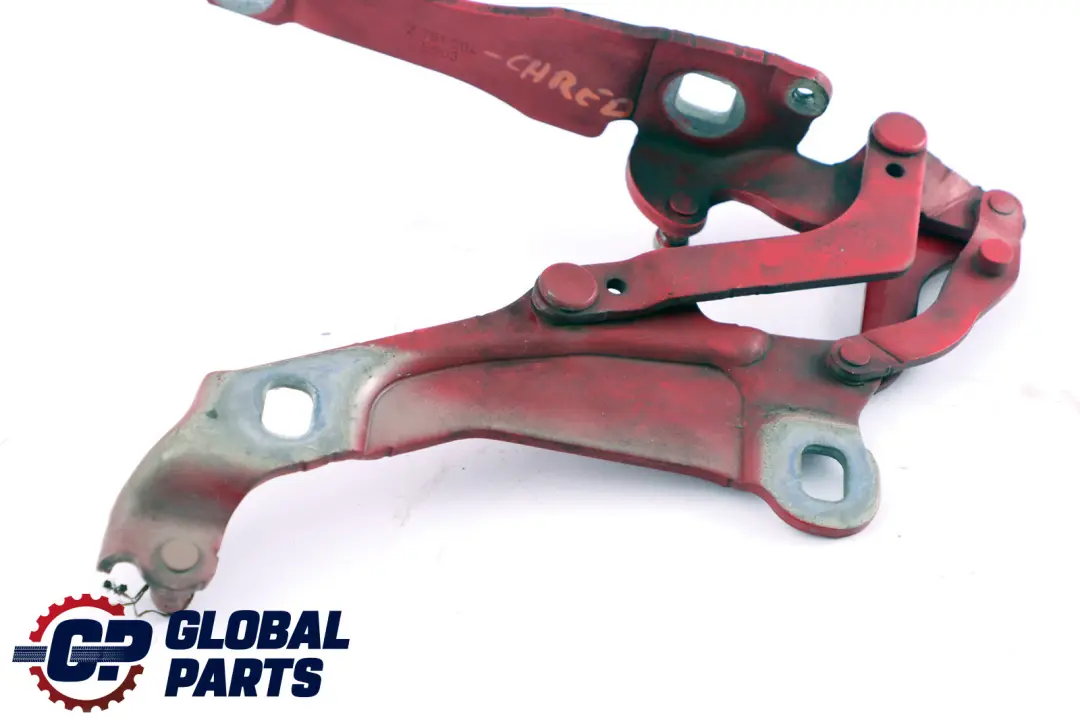 Mini Cooper R55 R56 Motor derecho Capo Bisagra del capo Chili Red 2751204