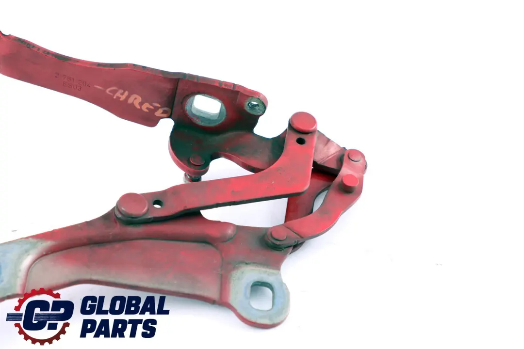 Mini Cooper R55 R56 Motor derecho Capo Bisagra del capo Chili Red 2751204