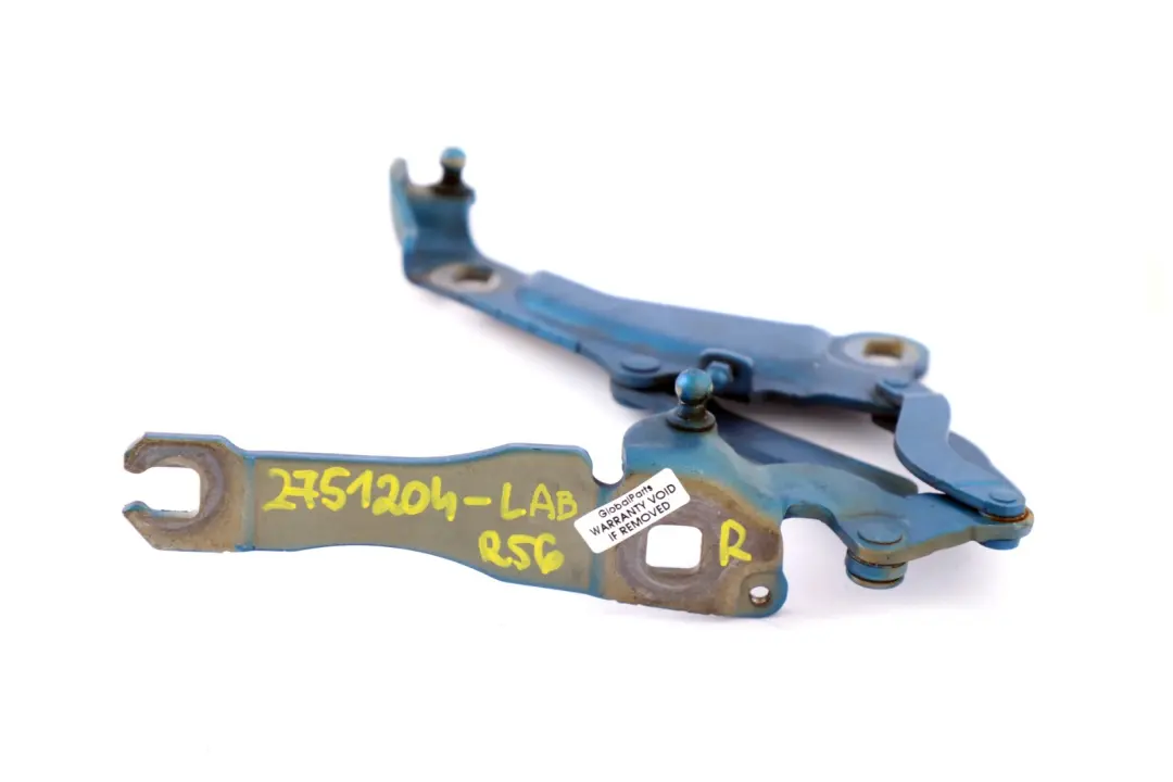 Mini Cooper R55 R56 Motor Derecho Capo Bisagra Azul Laser 2751204