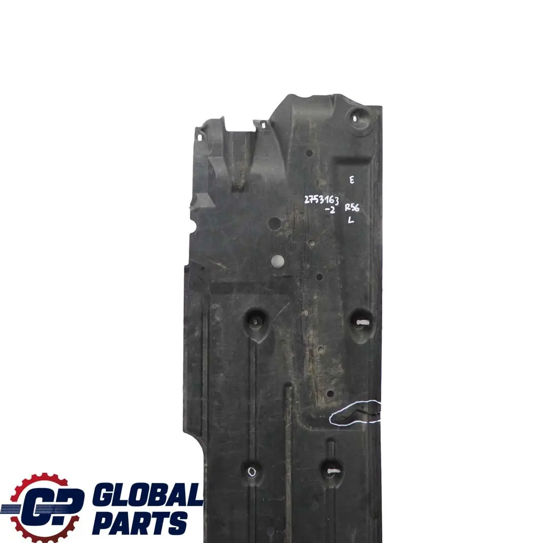 Mini R56 Debajo de Carroceria Panel Proteccion Cubierta Skid Plate Izquierda S